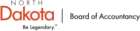 black and orange State Board of Accountancy logo